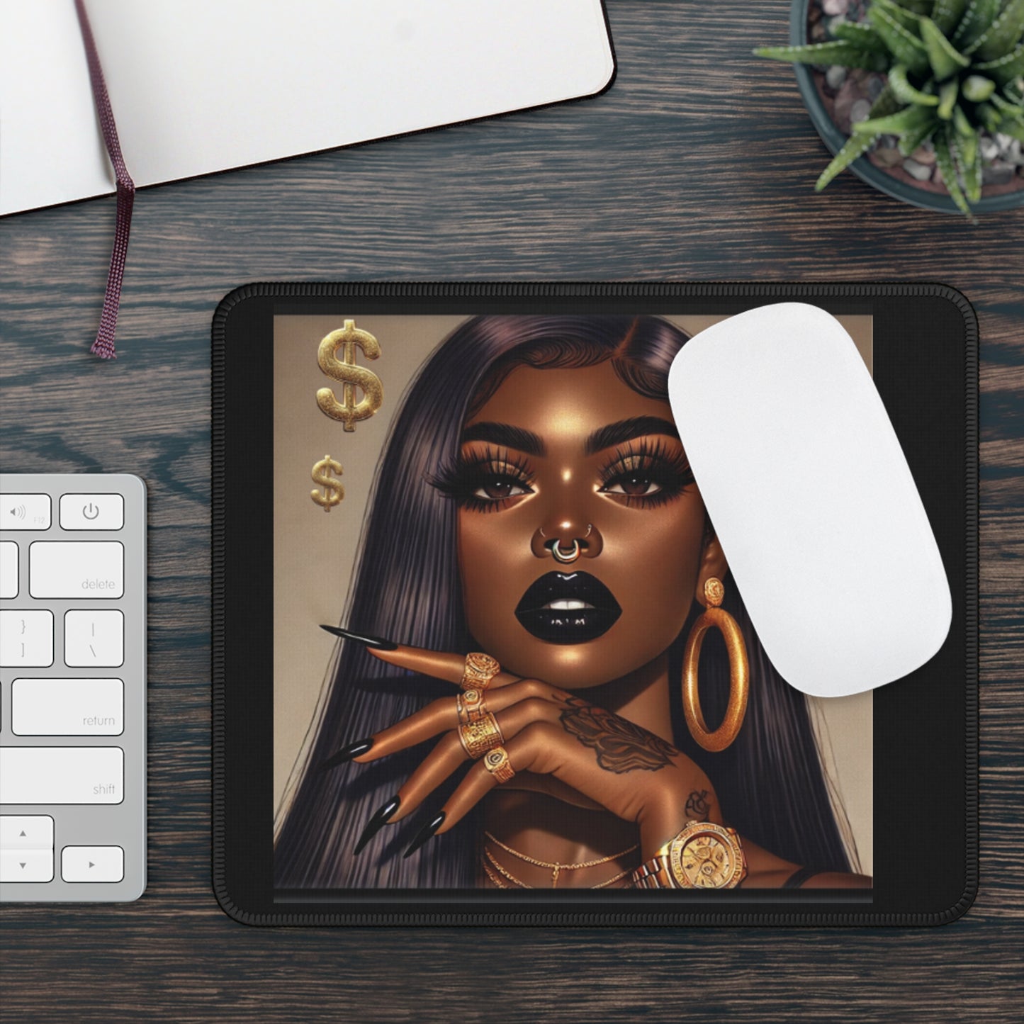 The Baddest Beauty Queen Mouse Pad