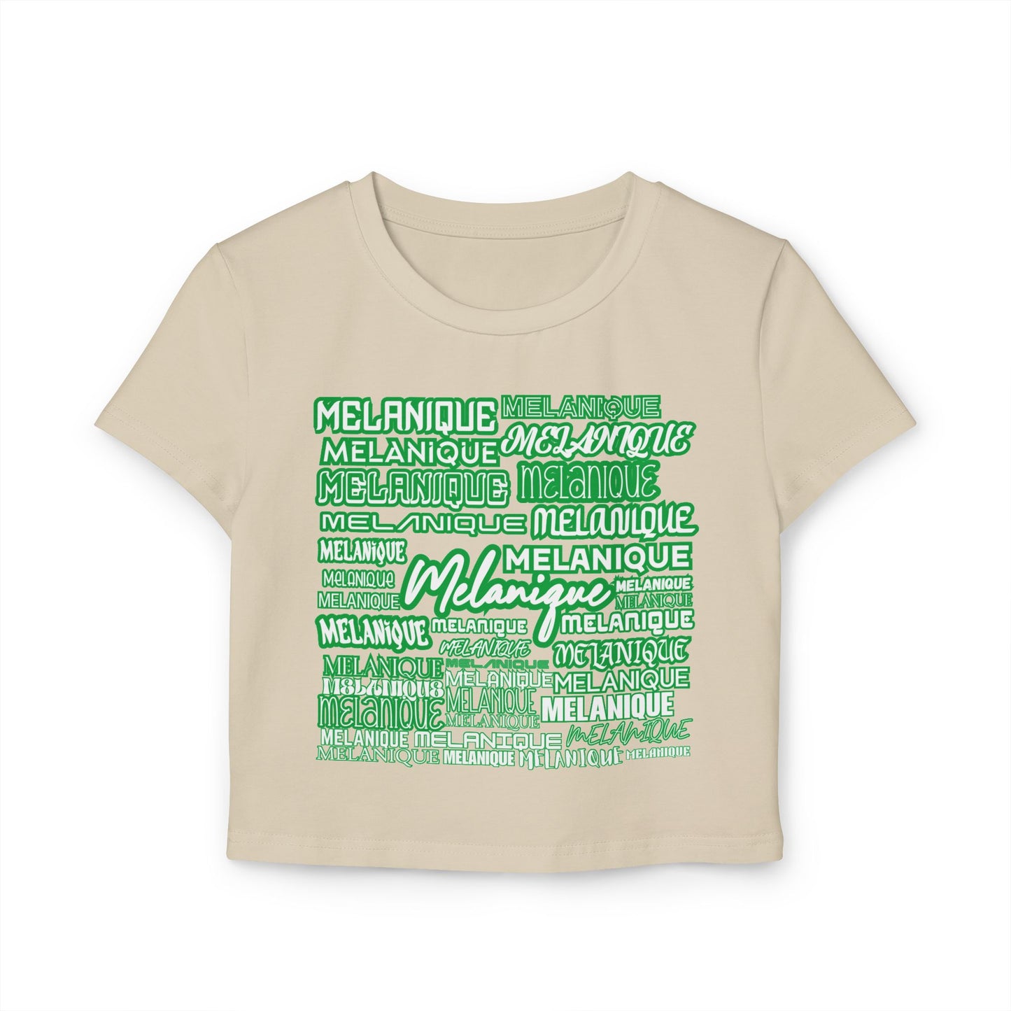GREEN Melanique Women's Baby Tee
