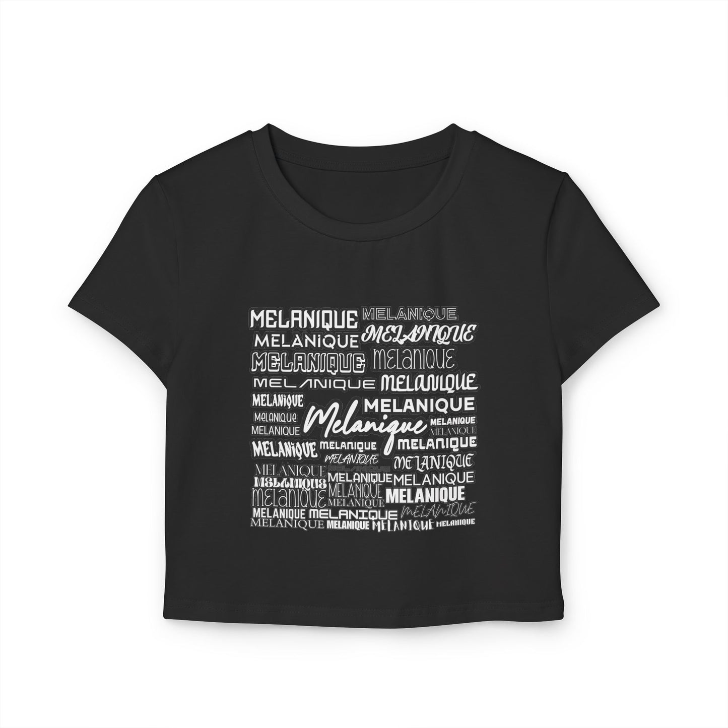 BLACK Melanique Women's Baby Tee