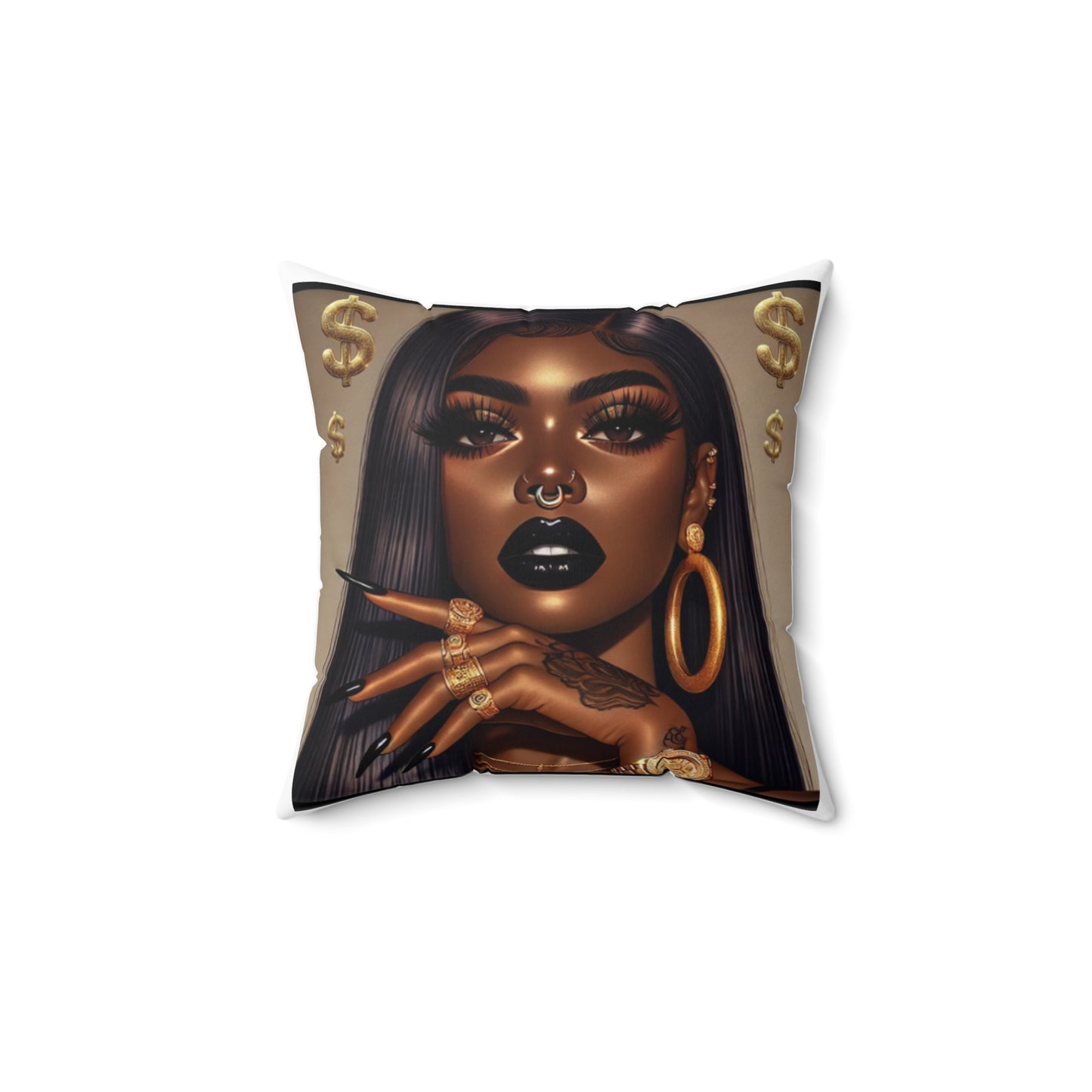 The Baddest Beauty Queen Pillow