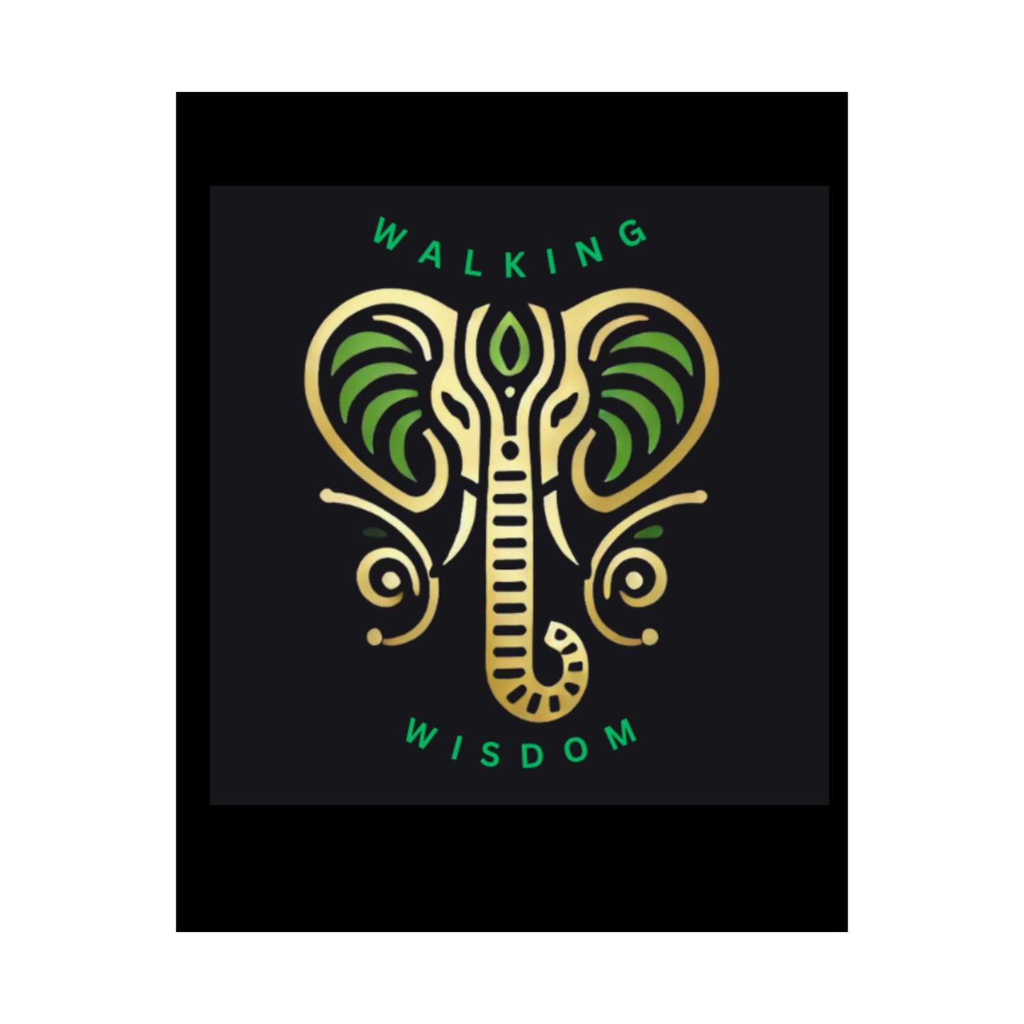Elephant Wisdom Poster, Inspirational Wall Art, Motivation Decor, Home Office Decoration, Unique Gift for Animal Lovers