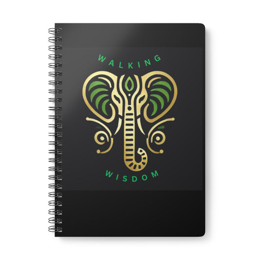 Walking Wisdom A5 Notebook | Inspirational Journal for Mindfulness, Elephants Decor, Gift for Students, Writers, Nature Lovers, [...]