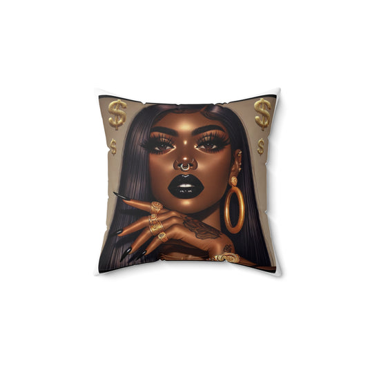 The Baddest Beauty Queen Pillow