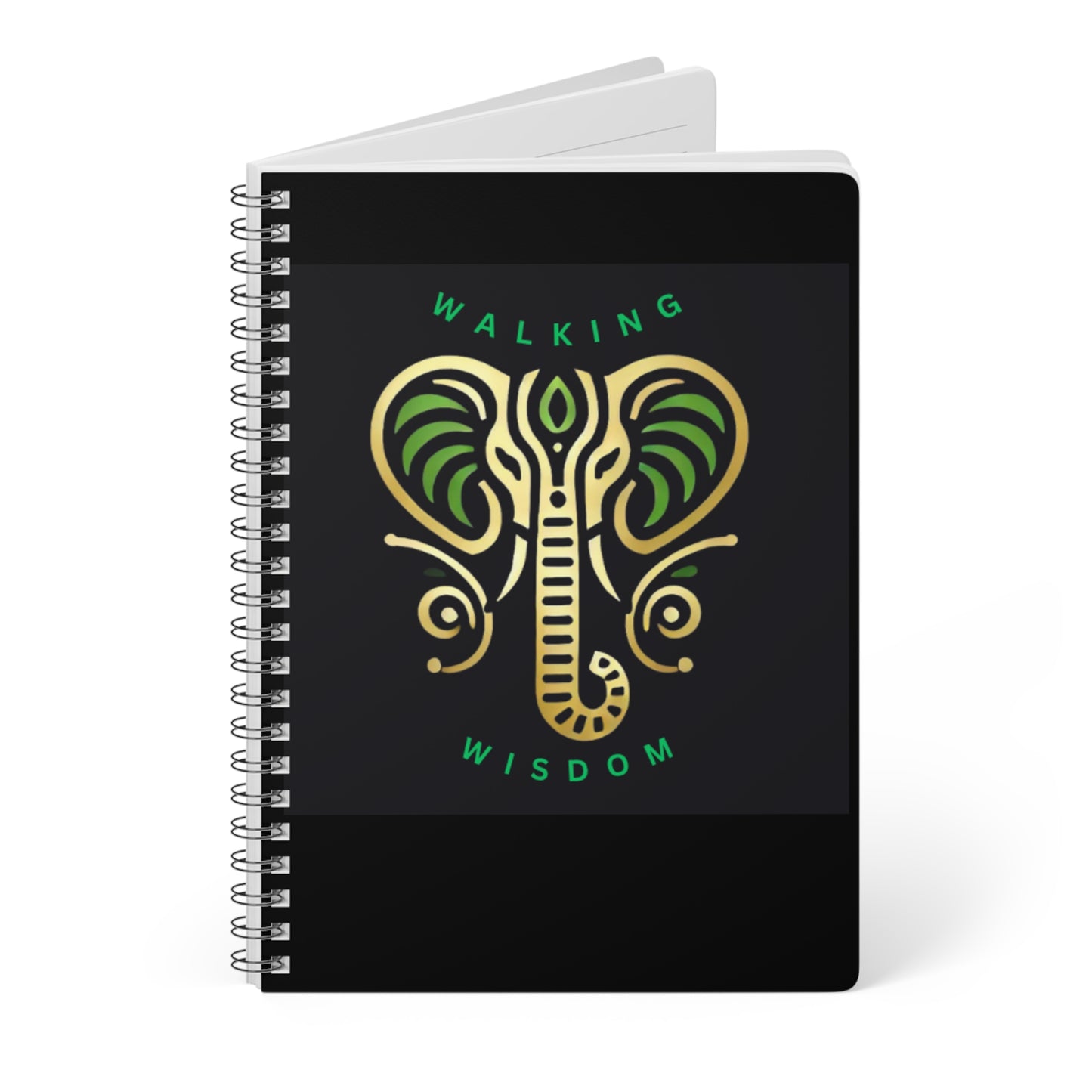 Walking Wisdom A5 Notebook | Inspirational Journal for Mindfulness, Elephants Decor, Gift for Students, Writers, Nature Lovers, [...]