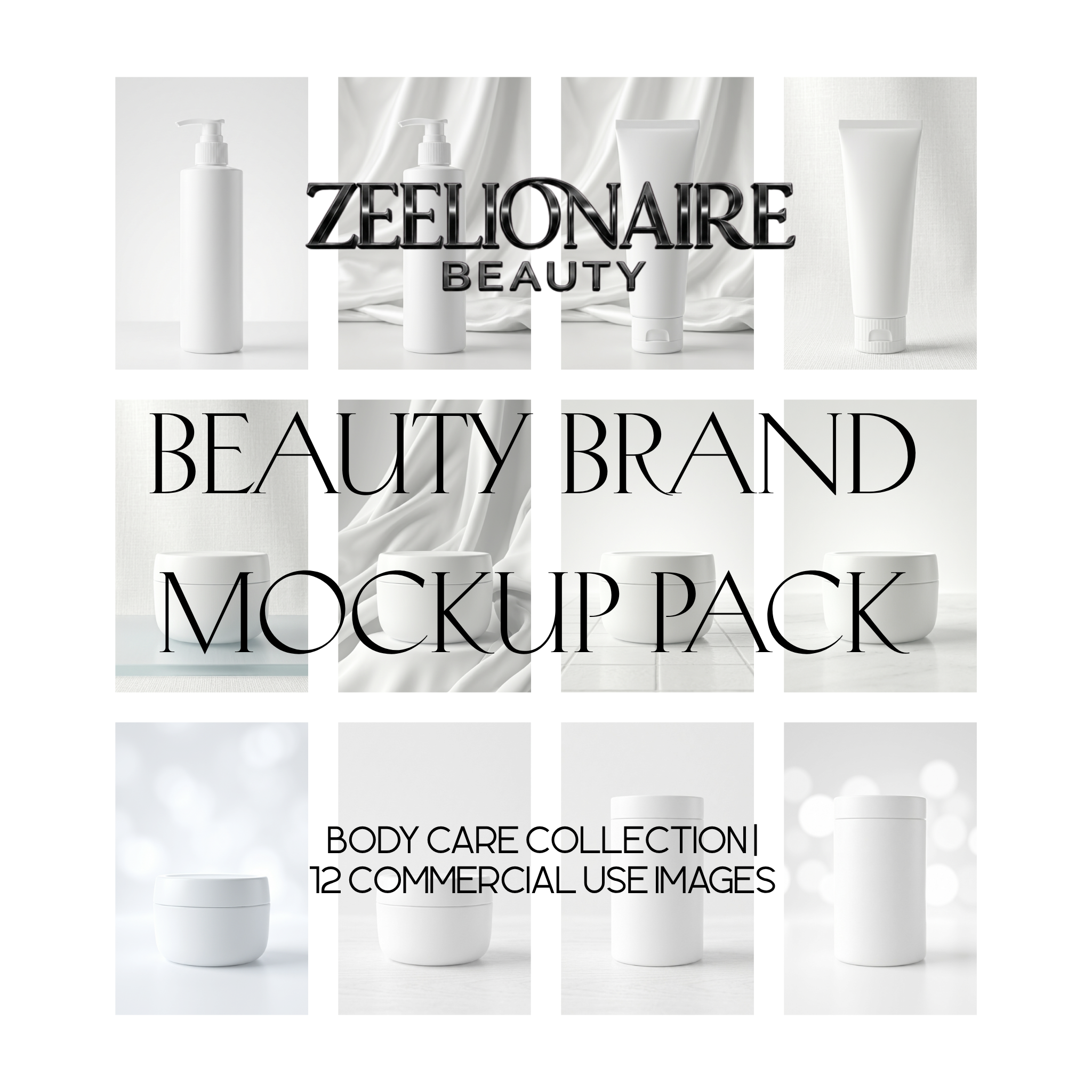 Beauty Brand Mockup Pack — Body Care Collection | 10 Commercial Use Images