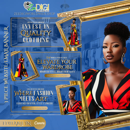 Where Fashion Meets Art: Stunning Banner Set for Stylish Brands