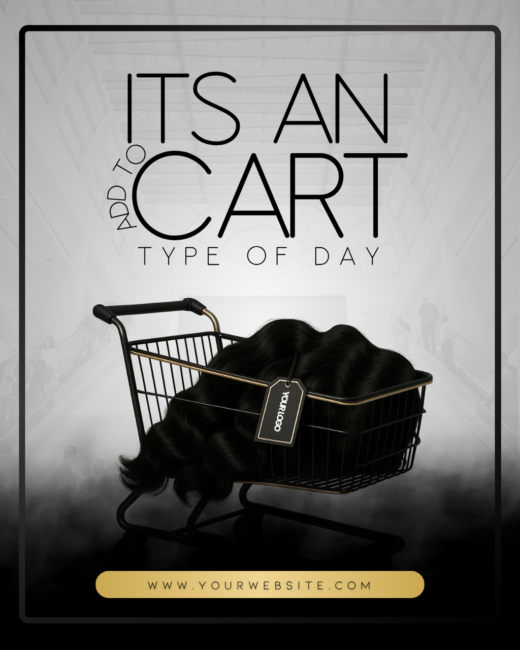 Booked, Bundled & Selling — 4-Piece Canva Flyer Set for Hair Vendors